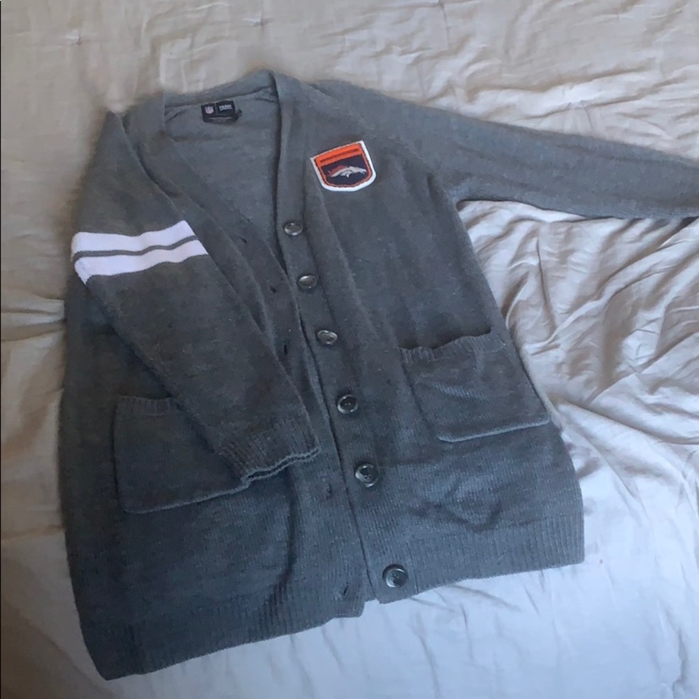 XL Gray Denver Broncos University Sweater